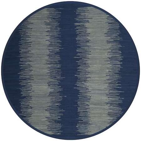 Safavieh Montauk Round Area RugNavy 6 x 6 ft. MTK718H-6R